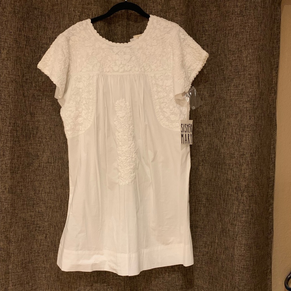 Sister Mary White Mexican Dress